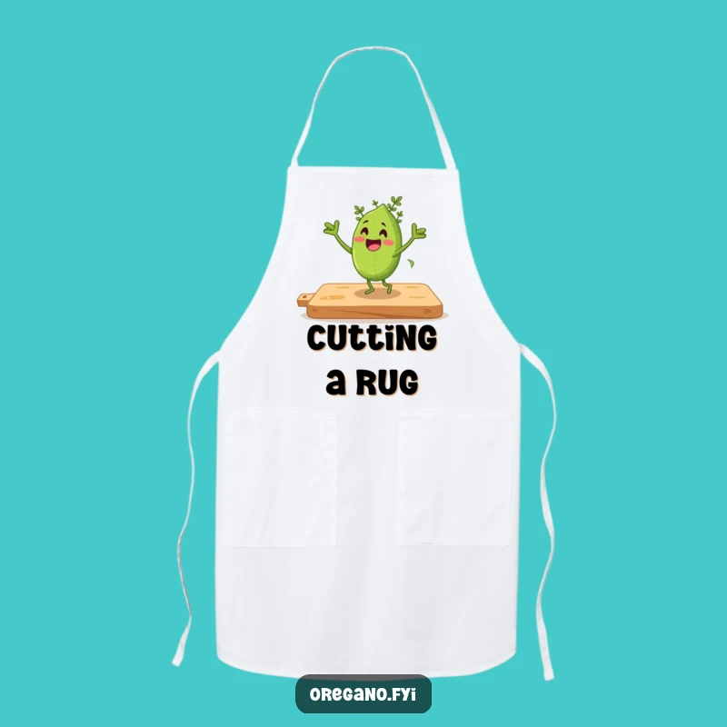 Funny Jigging Oregano Apron: Cook & Dance with Joy, Great Funny Gift