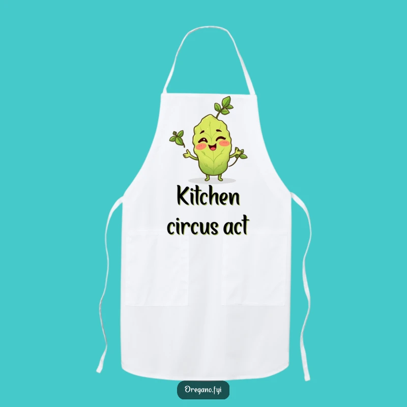 Funny Winking Oregano Apron: Juggle Kitchen Tasks with Style, Great Funny Gift