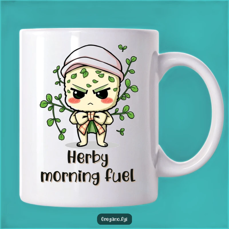 Funny Oregano Culinary Bow Mug - Hilarious Herb Gift for Chefs & Foodies