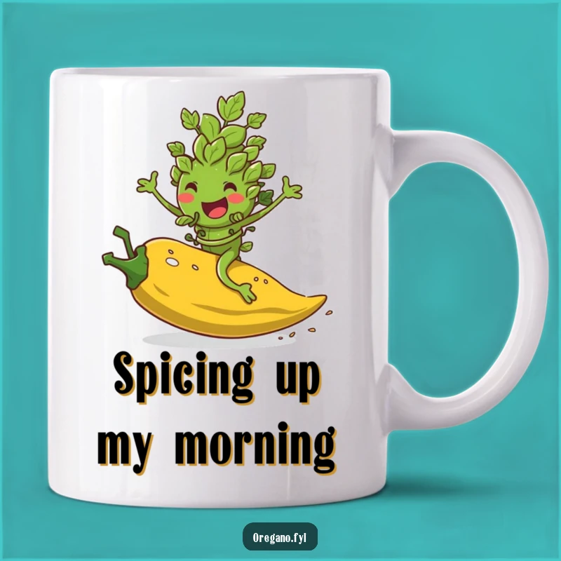 Funny Oregano Pepper Flake Rider Mug: Hilarious Spice Lover's Gift