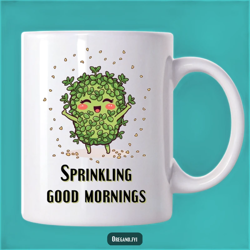 Funny Seed Scattering Oregano Mug: Sow the Fun, A Hilarious Gift for Gardeners