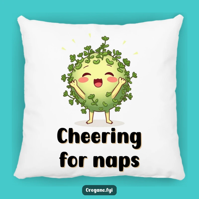 Funny Oregano Cheerleader Pillow Cozy Up with Spirited Comfort