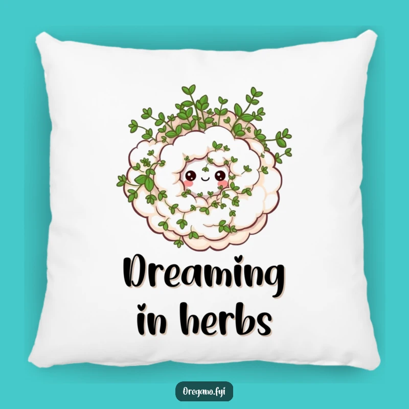 Funny Oregano Cloud Pillow - Cozy Whimsical Comfort!
