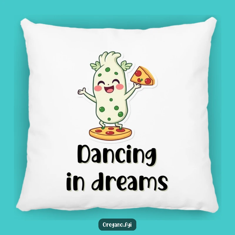 Funny Dancing Oregano Pillow: Pizza Lover, Cozy Comfort