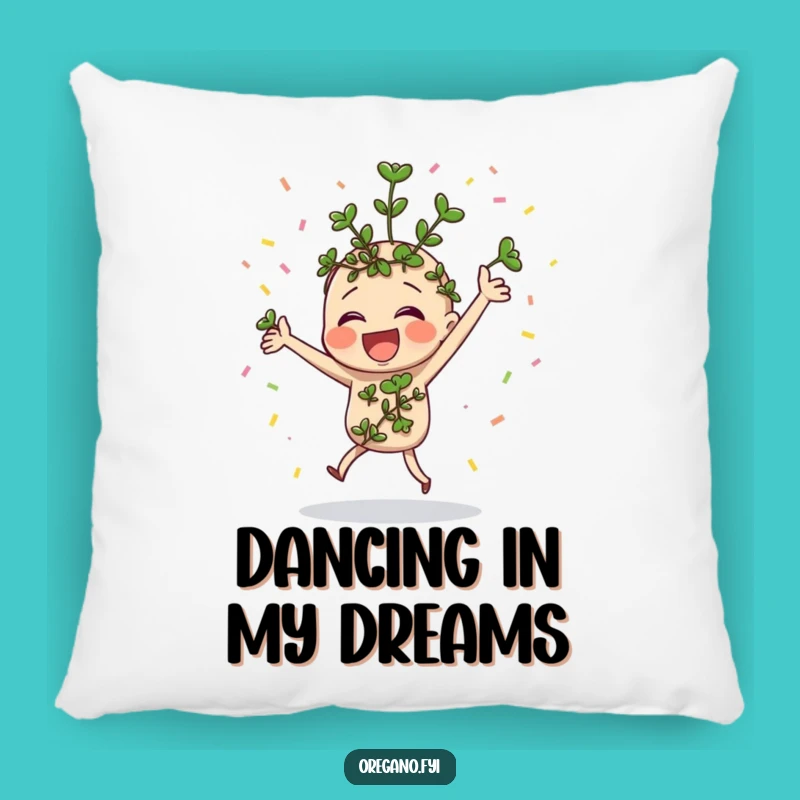Funny Dancing Oregano Pillow - Snuggle Up with Celebration!