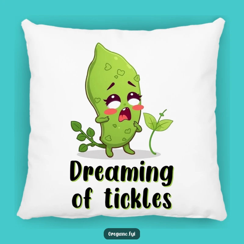 Funny Tickled Oregano Pillow: Cozy Surprise with Herbaceous Humor