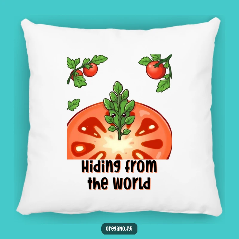 Funny Shy Oregano Tomato Pillow: Cozy Comfort with a Gentle Touch Gift