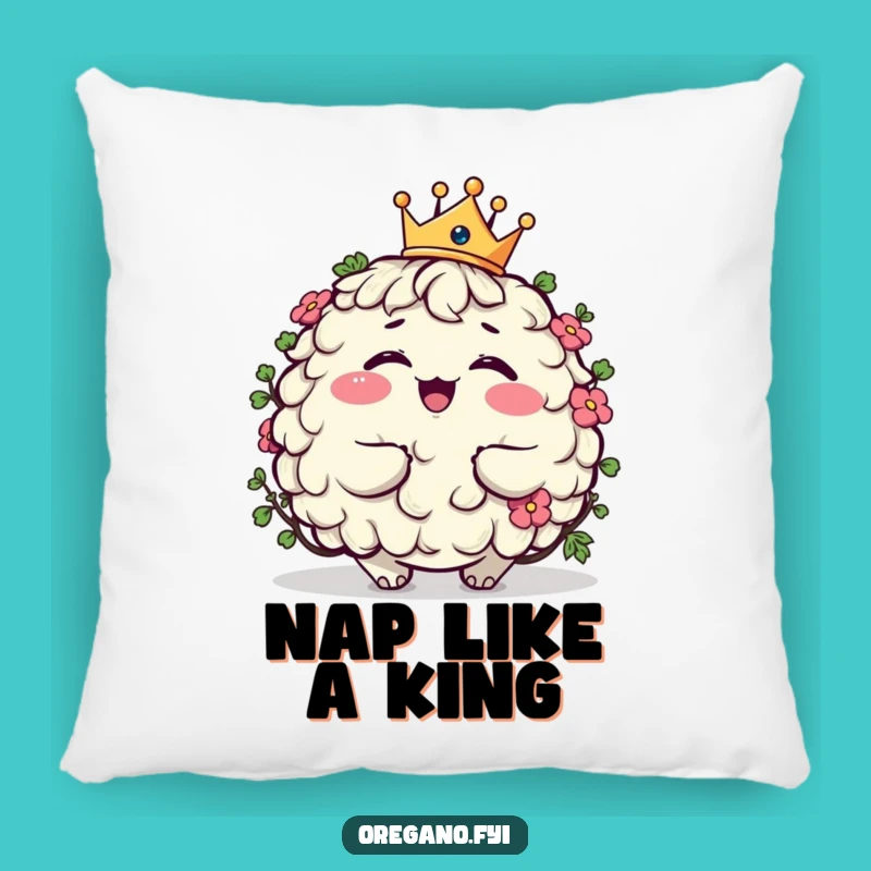 Funny Giggling Oregano King Pillow Cozy Up with Regal Comfort