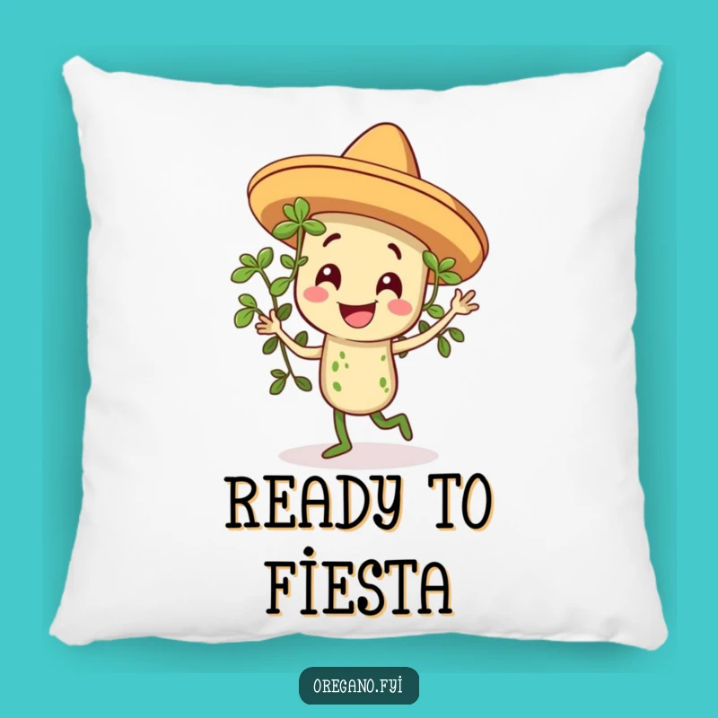 Funny Sombrero Oregano Dancing Pillow, Soft Herb Cushion for Comfy Fun