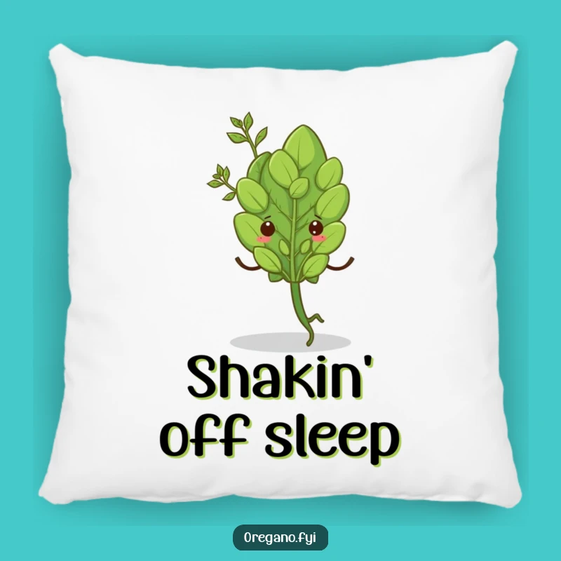 Funny Oregano Shimmy Pillow - Cozy Herb Dance Comfort!