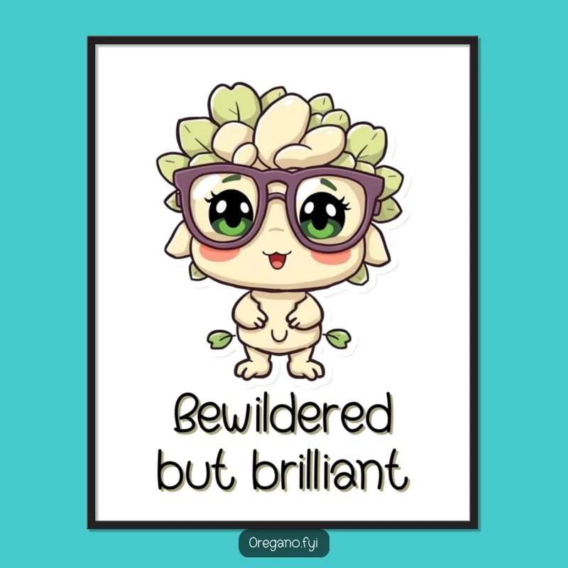 Funny Bewildered Oregano Digital Art: Instant Whimsy for Your Walls