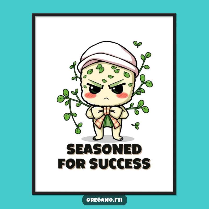 Funny Oregano Digital Art - Hilarious Herb Print for Instant Decor & Gift