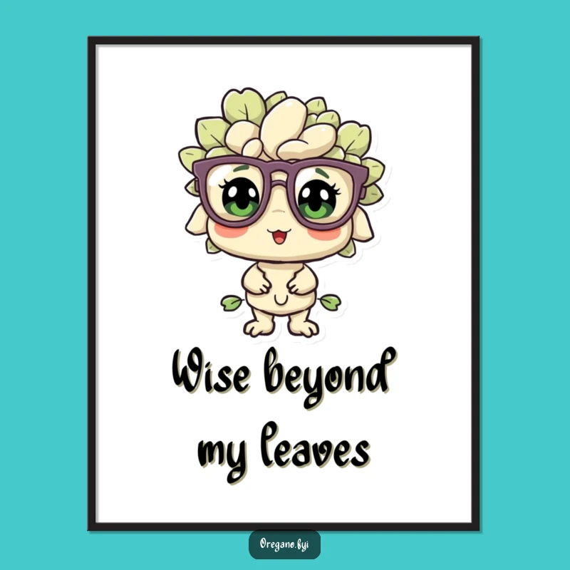 Funny Bewildered Oregano Poster: Wall Art That Sparks Delightful Puzzles