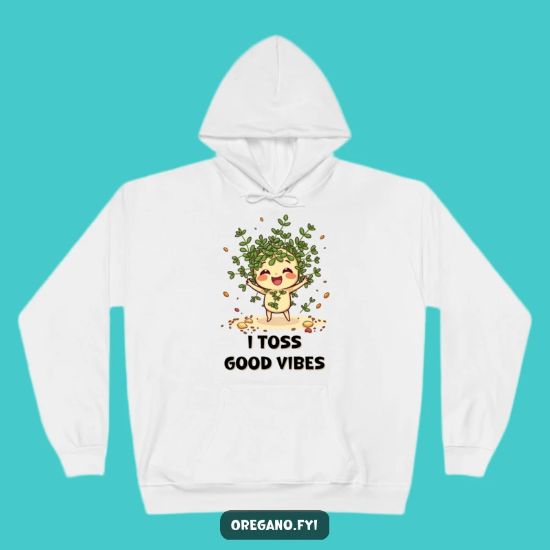 Cozy Funny Oregano Hoodie: Scattering Kawaii Herb Chef Gift