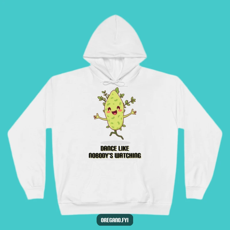 Funny Pirouetting Oregano Hoodie: Cozy Dancing Herb, Great Funny Gift