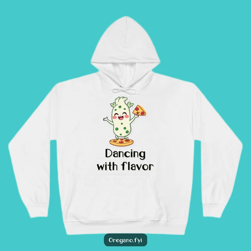 Funny Dancing Oregano Hoodie: Pizza Lover, Cozy Herb Fun