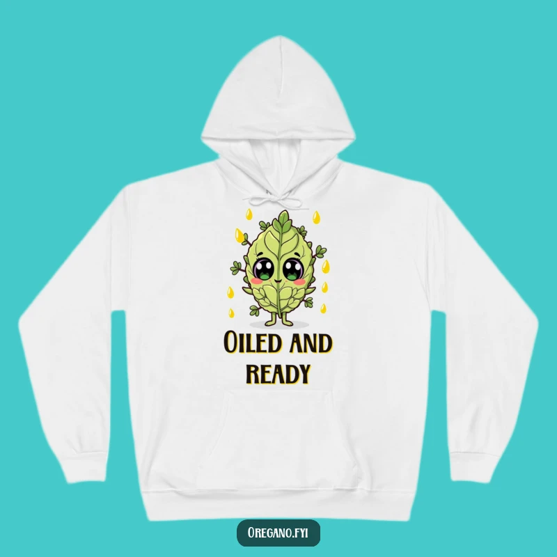 Funny Olive Oil Oregano Hoodie: Cozy Surprised Herb, Great Funny Gift