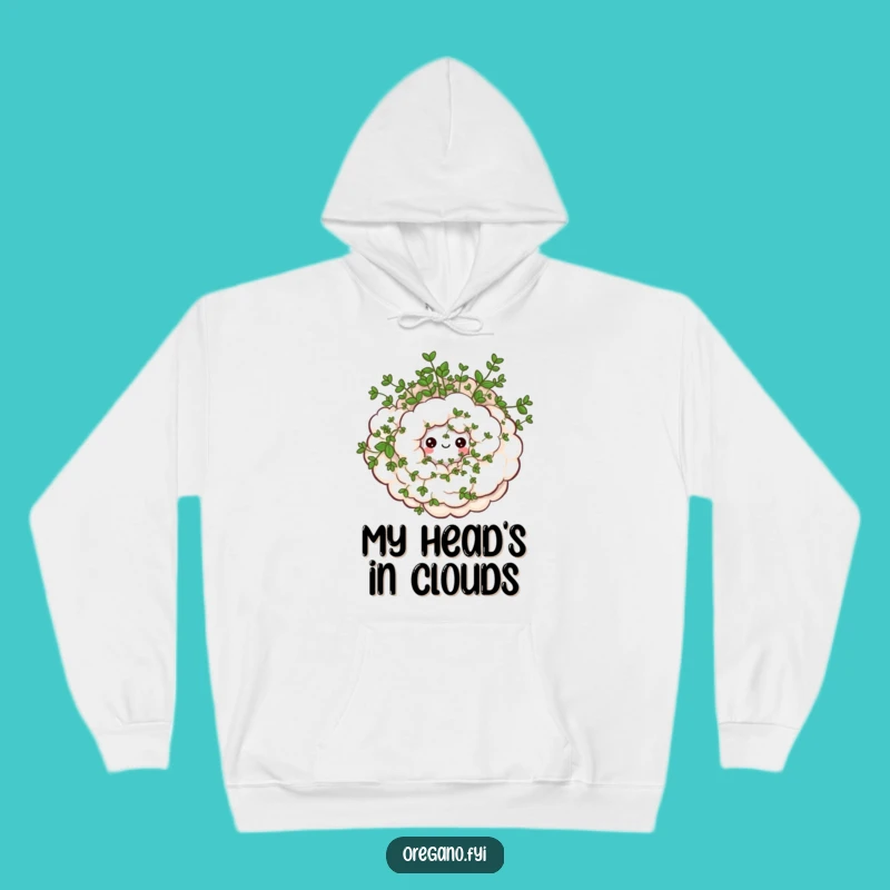 Funny Oregano Cloud Hoodie - Cozy Whimsical Herb Comfort!