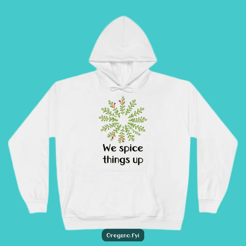 Funny Oregano Dance Hoodie - Happy Herb Circle, Cozy Hilarious Gift!