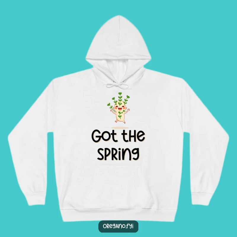 Funny Oregano Hop Hoodie - Cozy Joyful Herb Comfort!