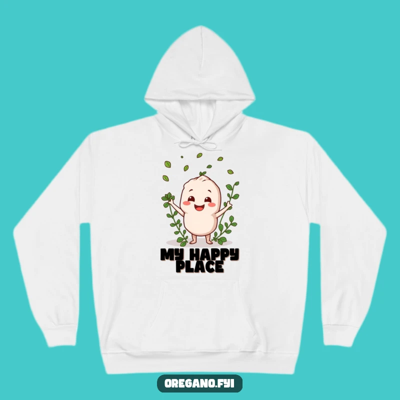 Funny Oregano Tossing Leaves Hoodie - Cozy Up with Good Vibes!