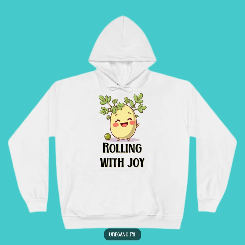 Funny Oregano & Olive Hoodie: Cozy Herb Smile, Perfect Funny Gift!