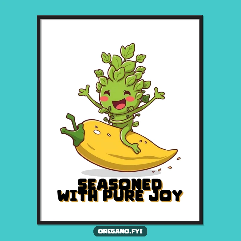 Funny Free Printable Wall Art: Oregano's Pepper Flake Ride Downloadable Decor