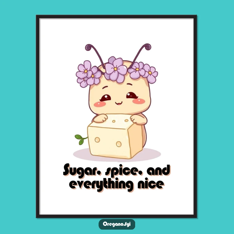 Free Printable Wall Art: Curious Oregano for Sweet, Humorous Downloadable Decor