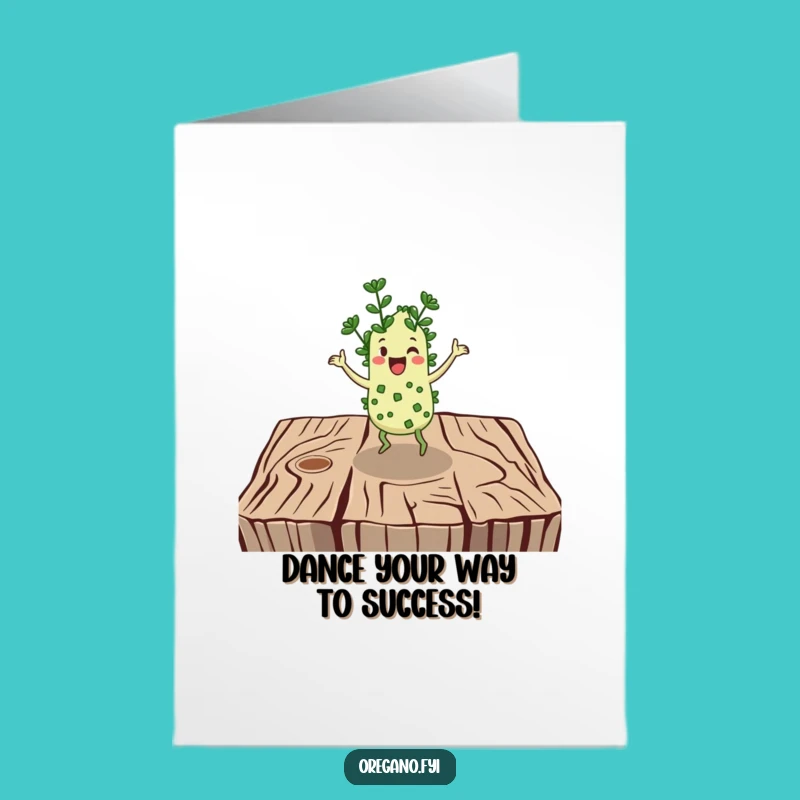 Free Printable Congrats Card: Jubilant Oregano Jigging - Celebrate with Humor!