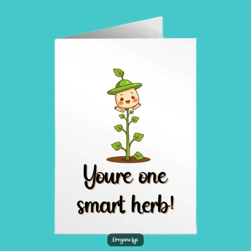 Free Printable Congrats Card: Fancy Oregano Hat for a Humorous Downloadable Gift