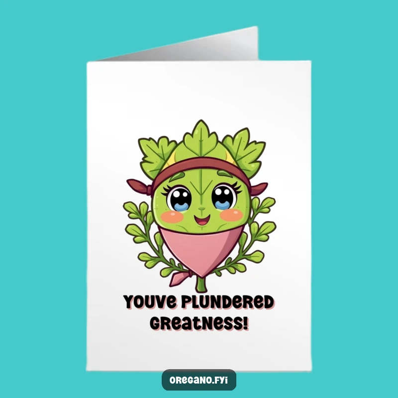 Free Printable Congrats Card: Pirate Oregano Cheers Your Victory
