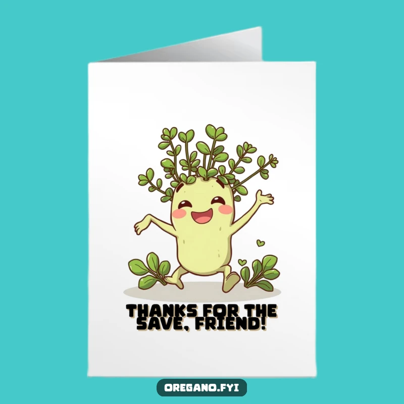 Free Printable Thank You Card: Oregano's Grateful Trip, Hilarious Downloadable Gift!