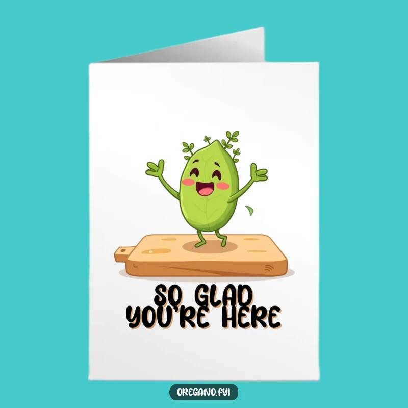 Free Printable Jigging Oregano Thank You Card: Downloadable Humorous Gift of Thanks!
