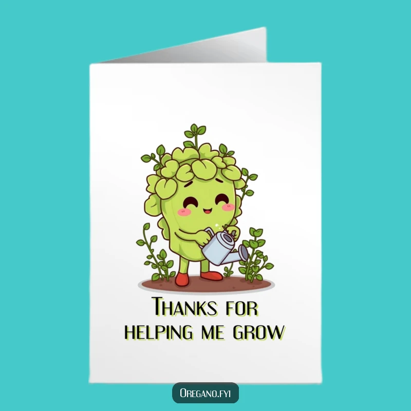 Free Printable Thank You Card: Oregano's Garden Care Downloadable Gift