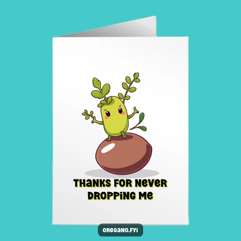 Free Printable Thank You Card: Balancing Oregano, Olive Pit, Downloadable Thanks