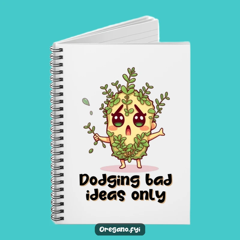 Funny Oregano Notebook - Shocked Herb Journal, Hilarious Gift for Notes!