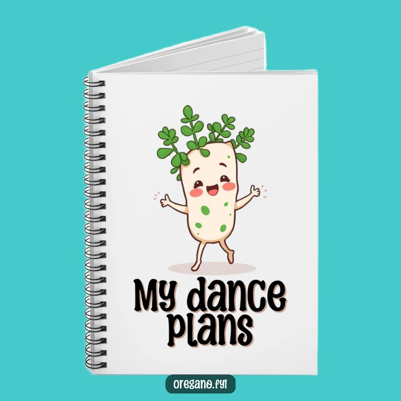 Funny Kawaii Oregano Jig Notebook: Dancing Herb Journal Gift
