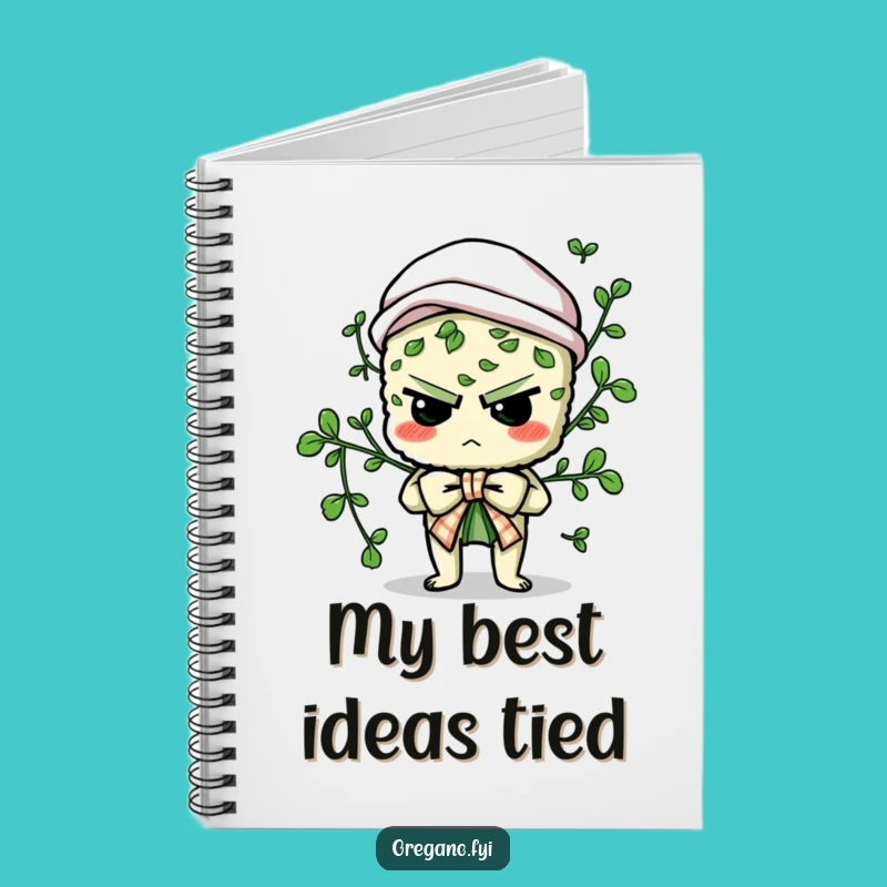 Funny Oregano Notebook - Journal Your Thoughts with This Herb Design