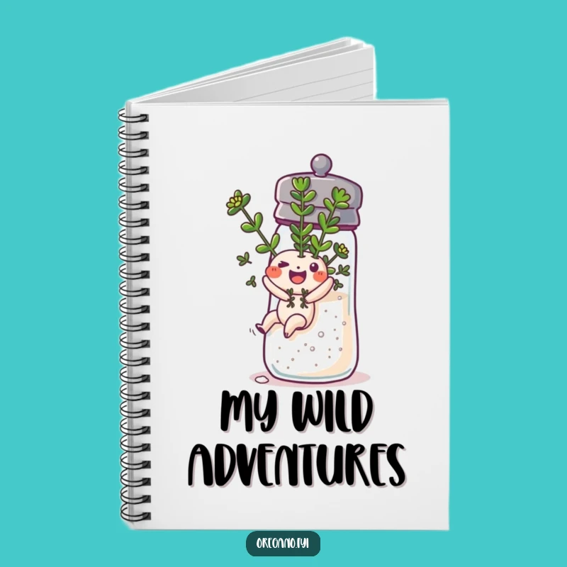 Funny Oregano Salt Slide Notebook: Jot Down Your Adventures