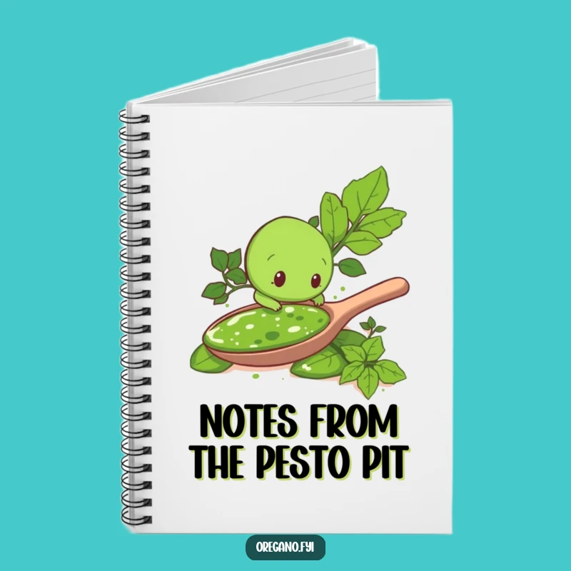 Funny Pesto Explorer Oregano Leaf Notebook: Jot Down Hilarious Ideas!