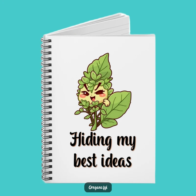 Funny Mischief Oregano Notebook - Winking Herb Journal, Hilarious Secret Keeper Gift!