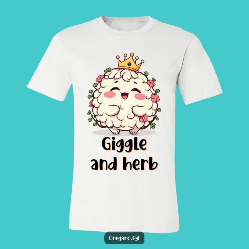 Funny Giggling Oregano King T-Shirt Wear Your Crown Hilariously