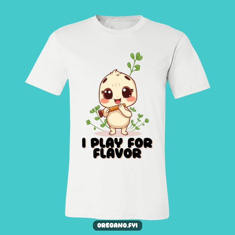 Funny Oregano Panpipe T-Shirt: Joyful Herb's Musical Vibes, Perfect Funny Gift