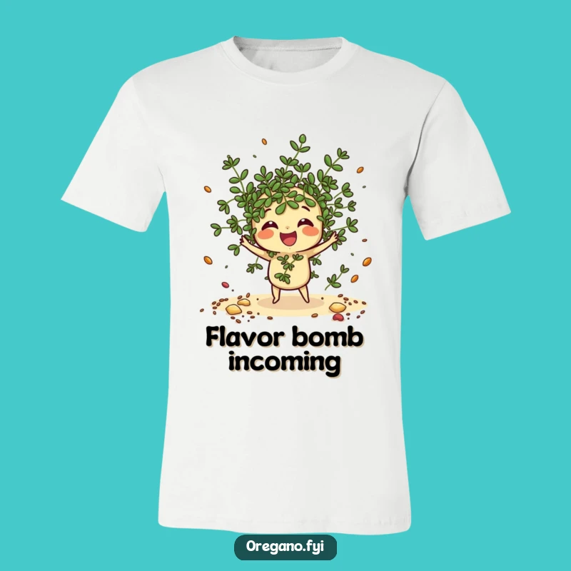 Funny Oregano T-Shirt: Gleeful Kawaii Herb Spice Scatterer Gift