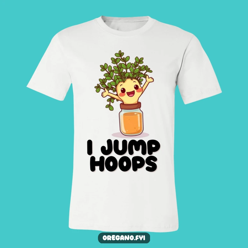 Funny Oregano Leap T-Shirt: Celebrate Flavor with a Joyful Jump