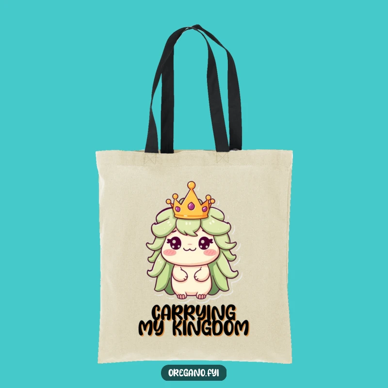 Funny Oregano King Tote Bag: Regal Herb Carry-all, Thoughtful Gift
