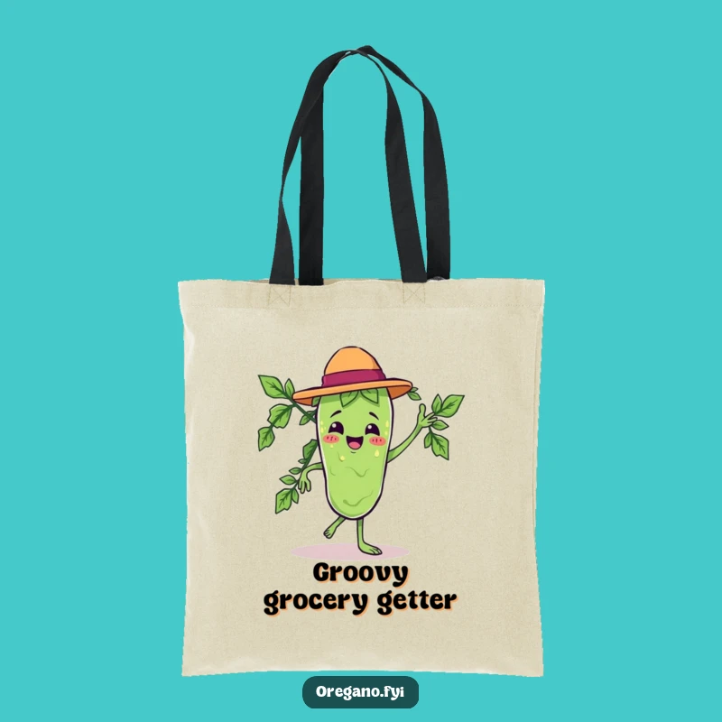 Funny Kawaii Oregano Salsa Tote Bag: Dance Your Way Through Errands