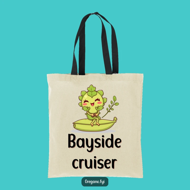 Funny Oregano Bay Leaf Ride Tote Bag: Culinary Adventure Carry-All, Chic Funny Gift